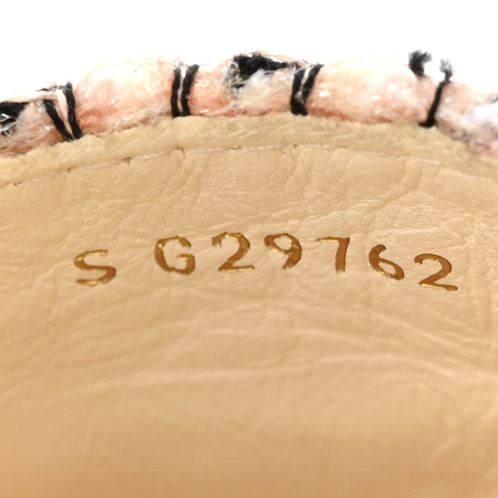 Tweed Lambskin CC Espadrilles 38 Pink