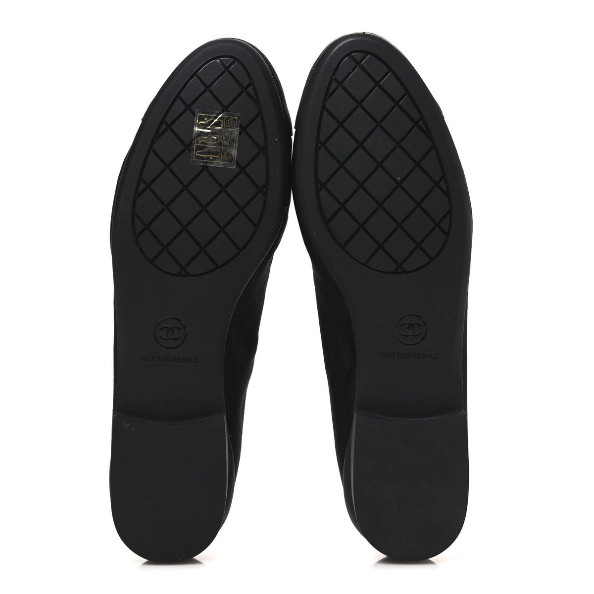 Grosgrain Cap Toe Uniform Ballerina Flats 36.5 Black