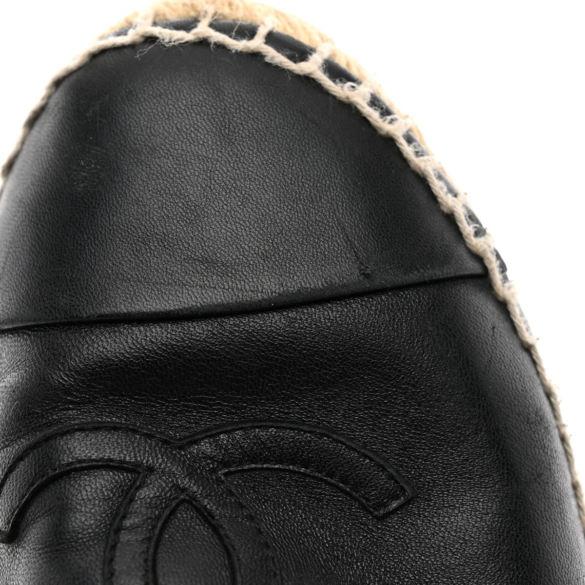 Lambskin CC Espadrilles 37 Black