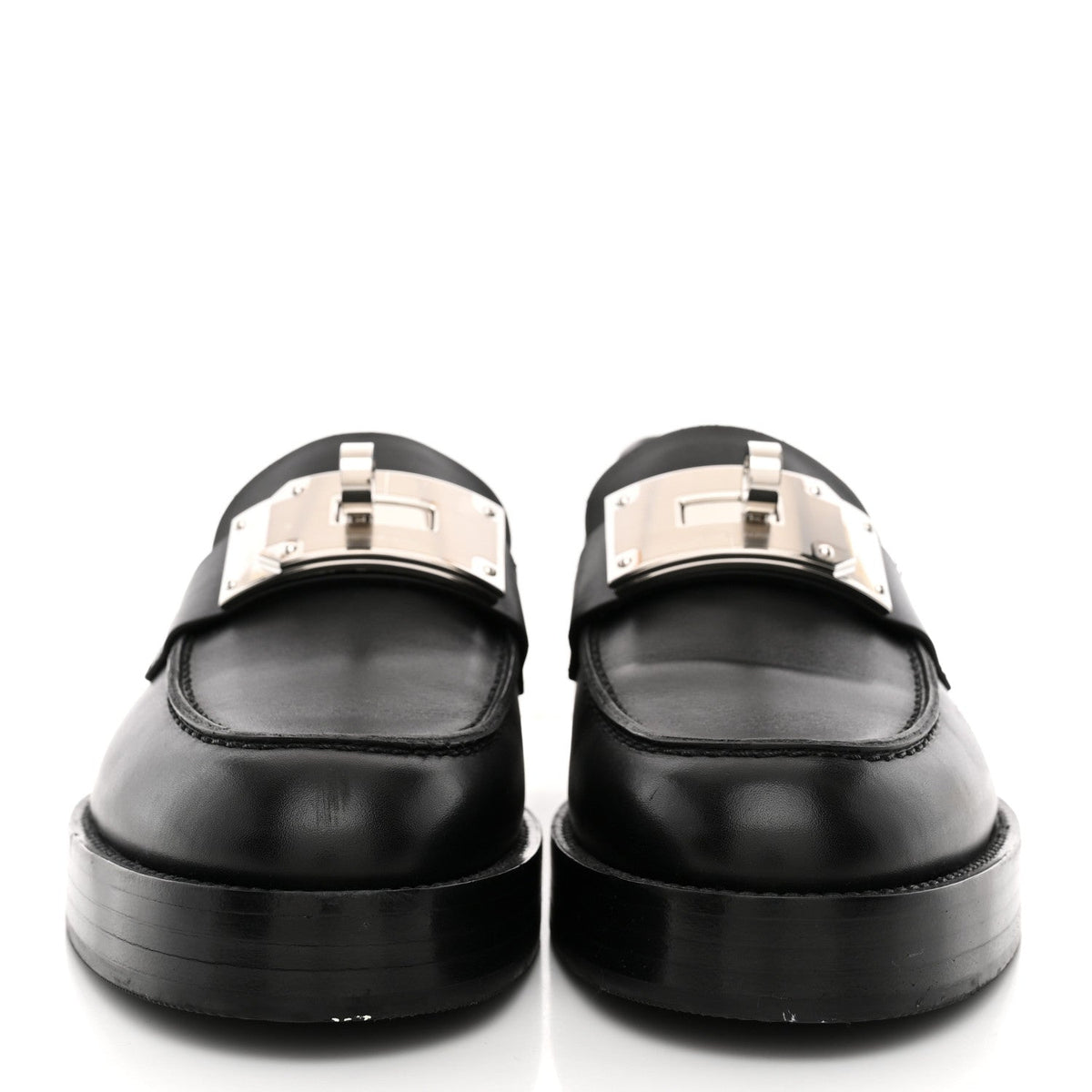 Calfskin Womens Hot Loafer 38 Black