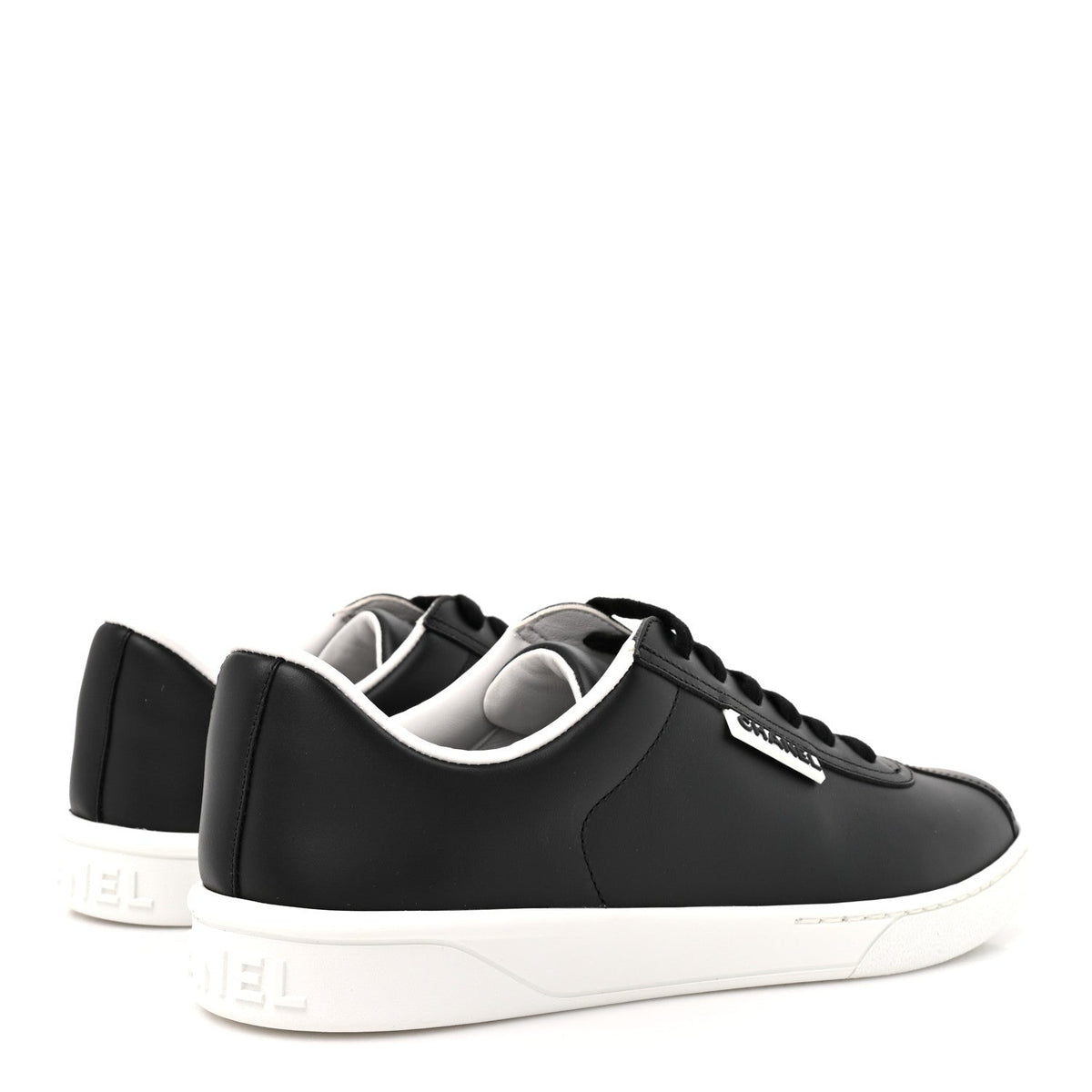 Calfskin CC Uniform Womens Sneakers 38 Black