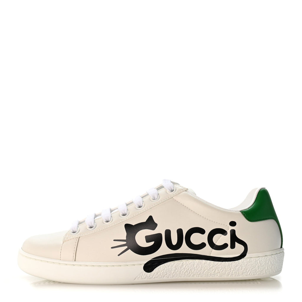 Evolution Calfskin Cat Womens Ace Sneakers 36.5 White New Shamrock