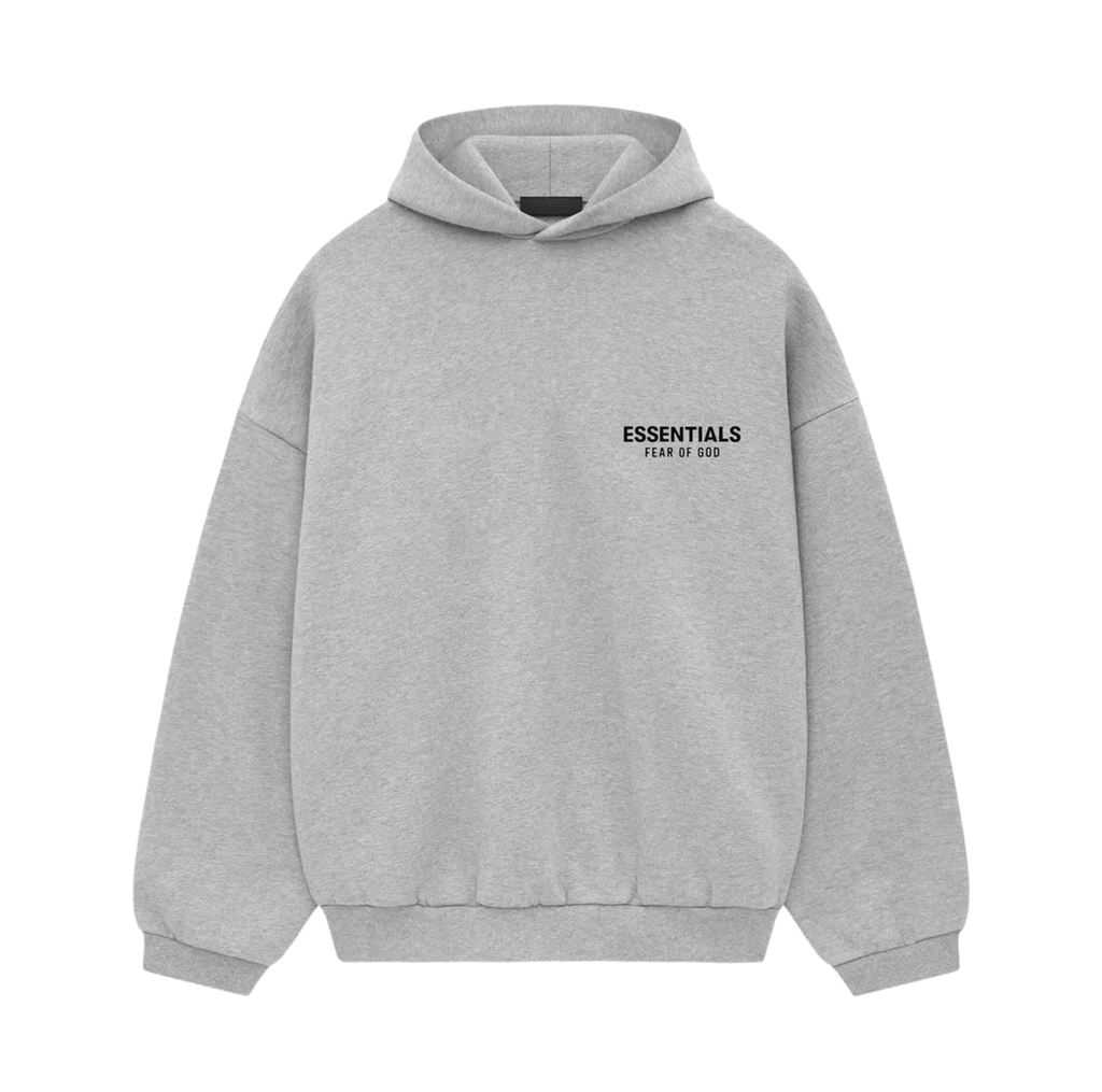 Essentials Fear Of God Fleece Hoodie Light Heather Gray