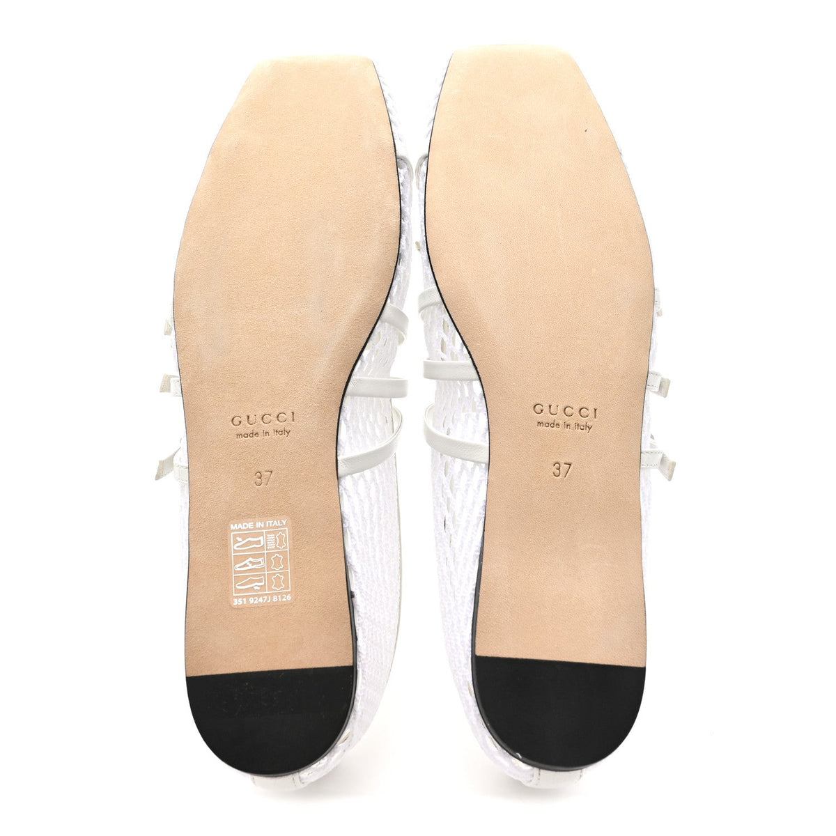 Video Net Nappa Horsebit Ballerina Flats 37 Great White