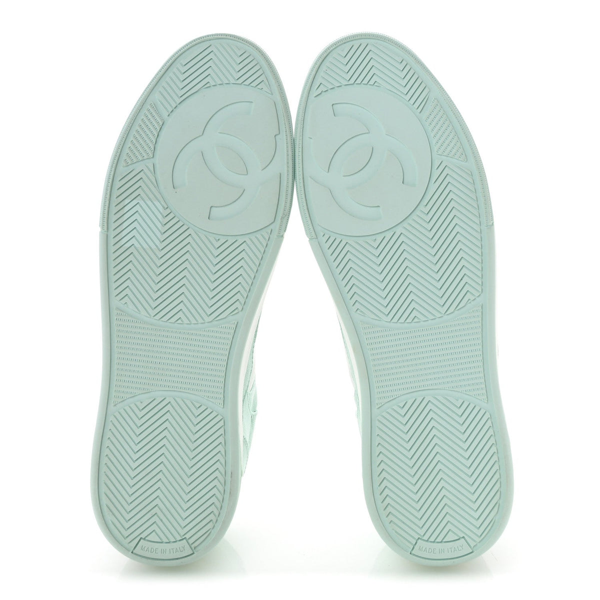 Cotton Sneakers 41 Light Turquoise White