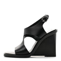 Calfskin Kalya 100 Sandals 39 Black