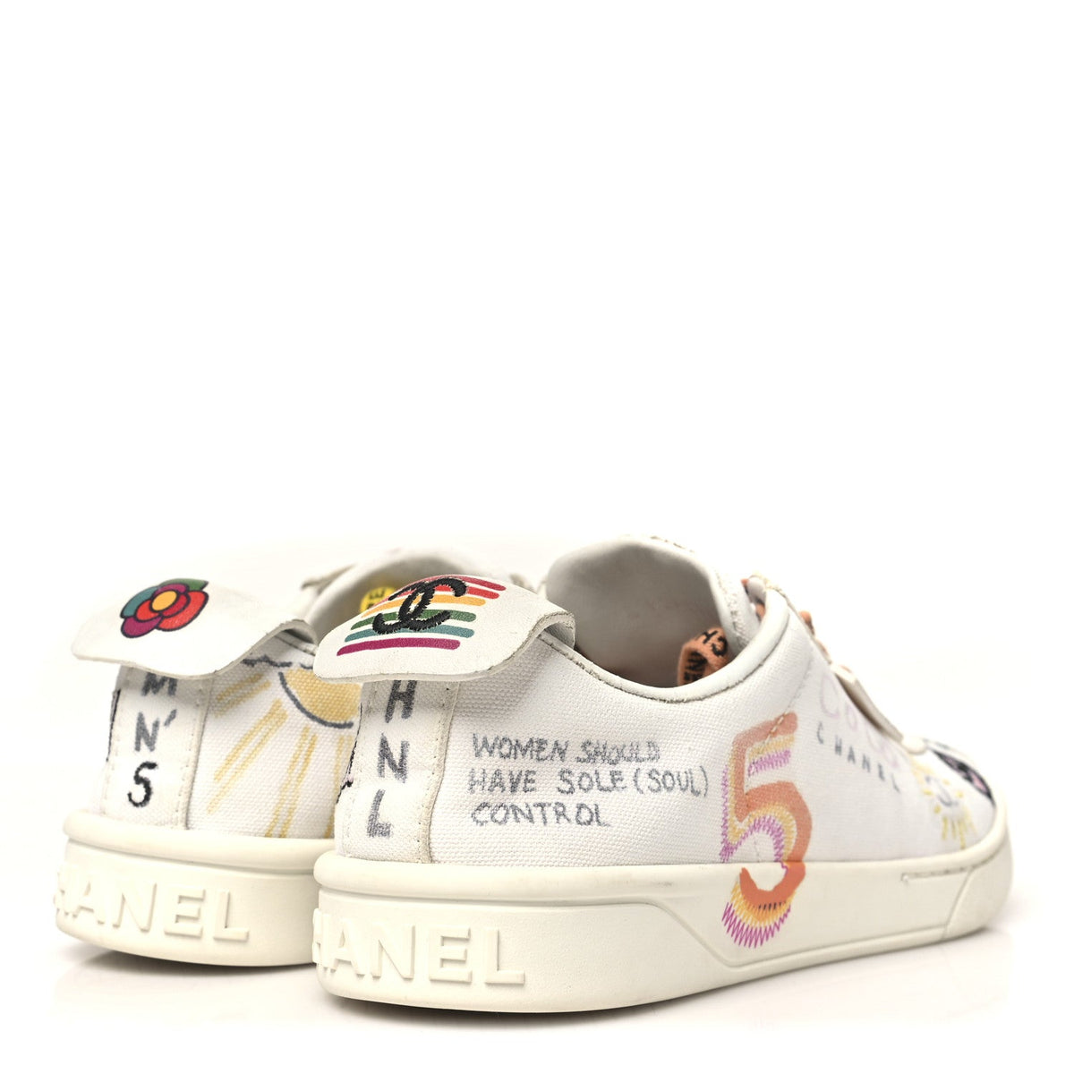 x Pharrell Williams Canvas Womens Sneakers 37 White Multicolor