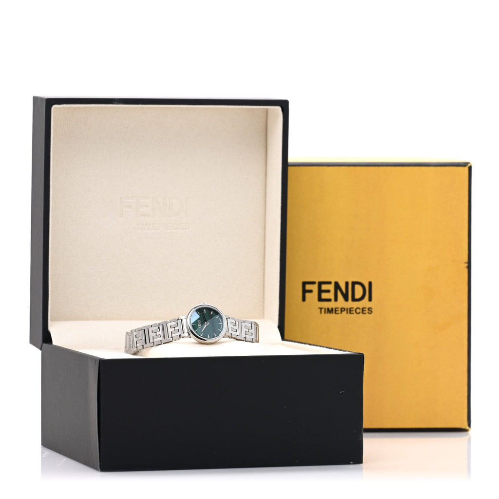 Stainless Steel 19mm Fendi Forever Quartz Watch Green