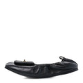 Lambskin CC Turnlock Ballerina Flats 39.5 Black