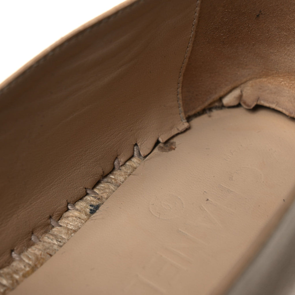 Lambskin CC Espadrilles 40 Beige Black