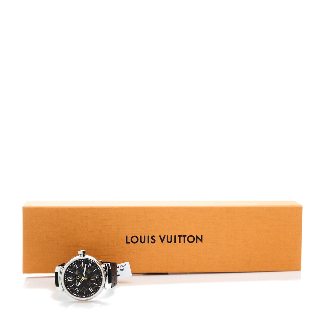 Stainless Steel Monogram 39mm Tambour Vernis Quartz Watch