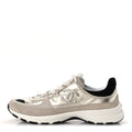 Suede Metallic Calfskin Womens CC Sneakers 39.5 White Silver