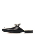 Calfskin Womens Princetown Slippers 37 Black
