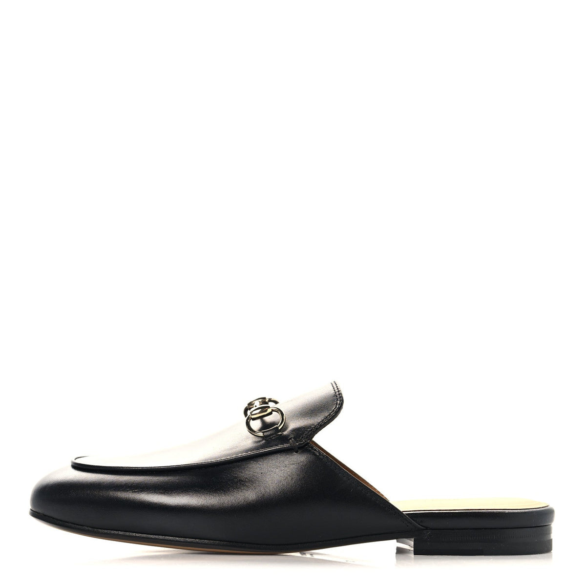 Calfskin Womens Princetown Slippers 37 Black