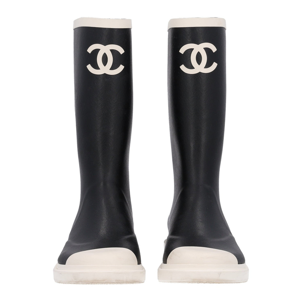 Caoutchouk CC High Boots 39 Black White