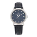 Stainless Steel Alligator Diamond 32.7mm De Ville Prestige Automatic Watch Blue 424.13.33.20.53.001