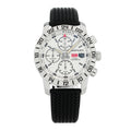 Stainless Steel Rubber 42mm Mille Miglia Chronograph Automatic Watch White