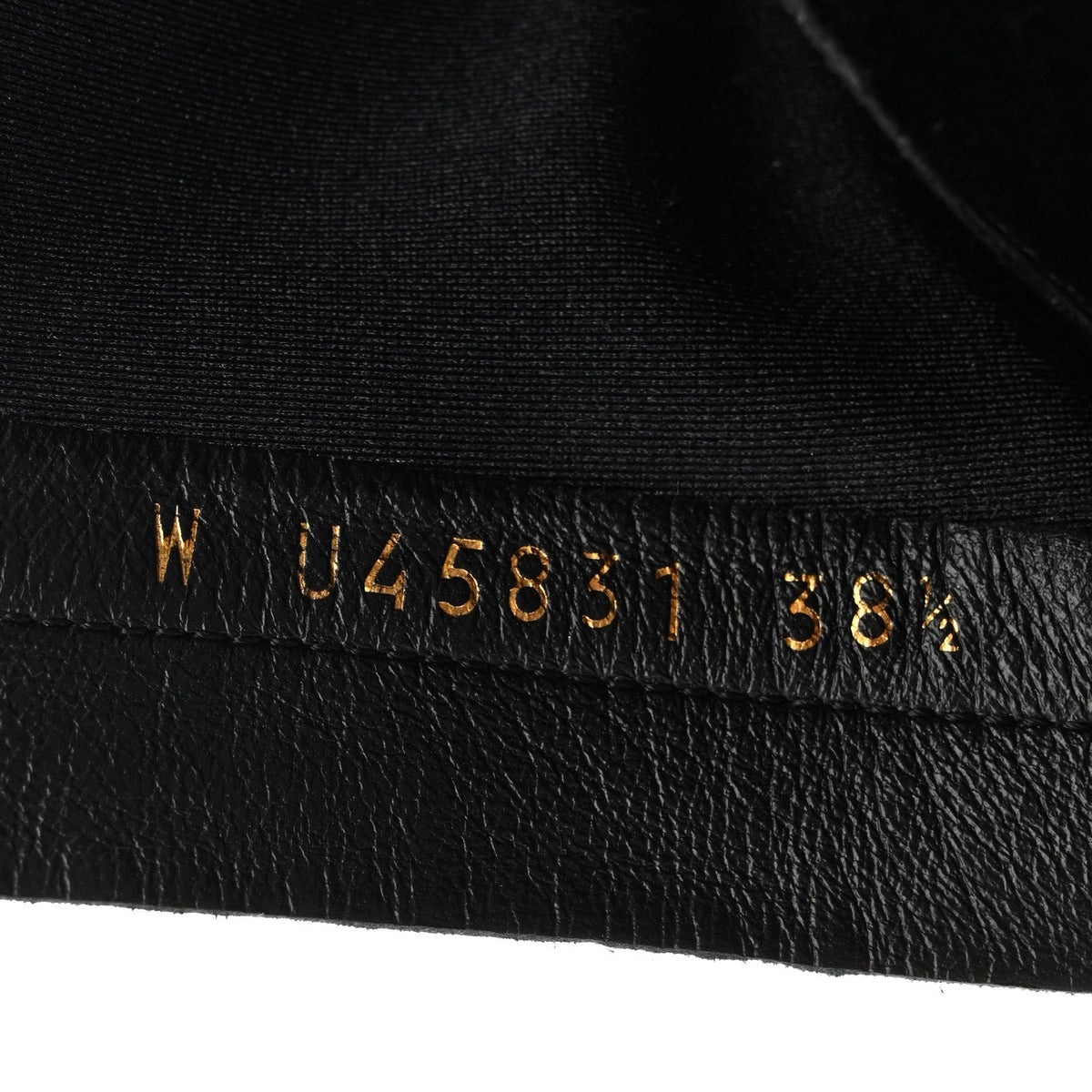 Stretch Lambskin Cap Toe CC Short Boots 38.5 Black