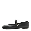 Lambskin Mary Jane Flats 40 Black