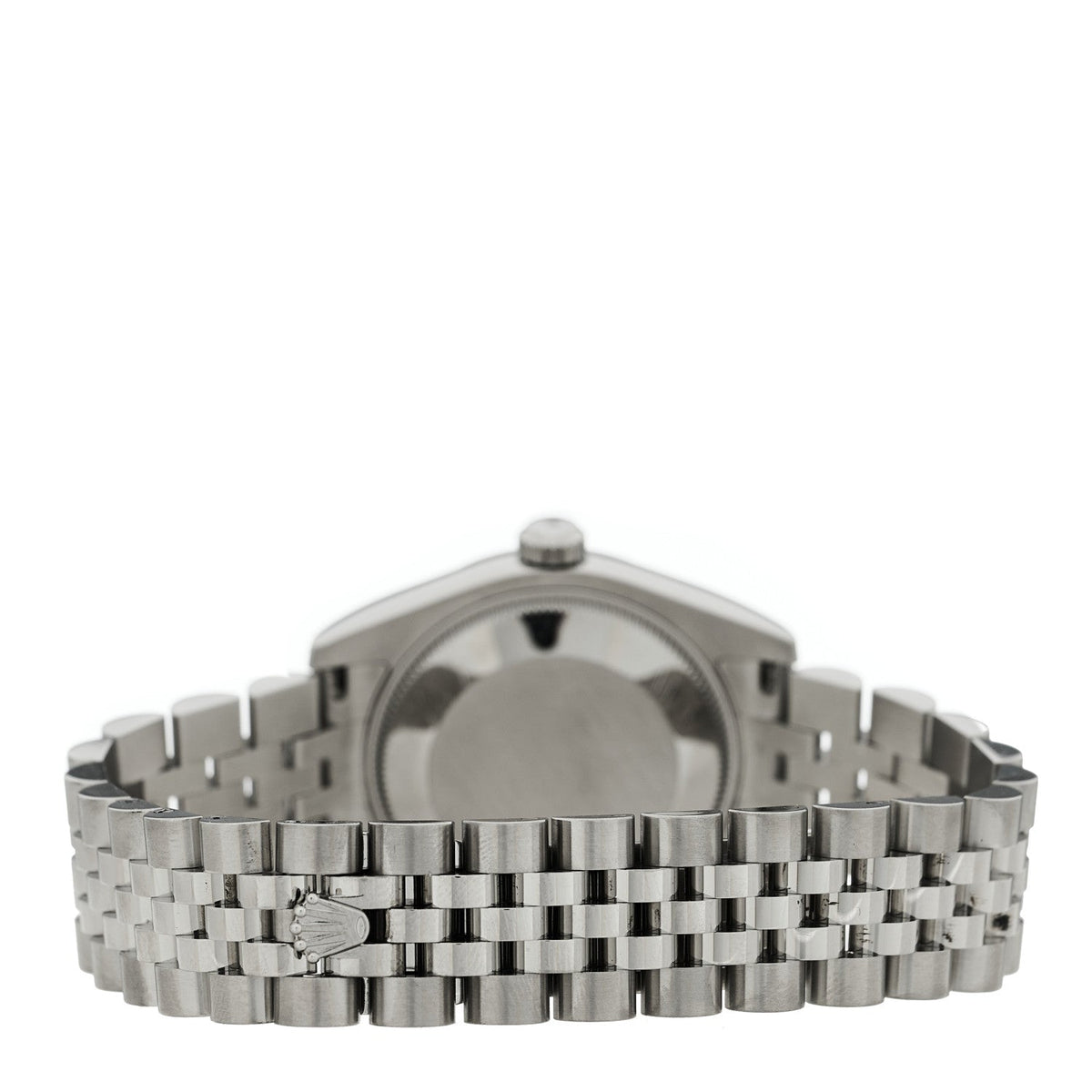 Stainless Steel 18K White Gold Diamond 31mm Oyster Perpetual Datejust Watch Dark Grey Roman 178274