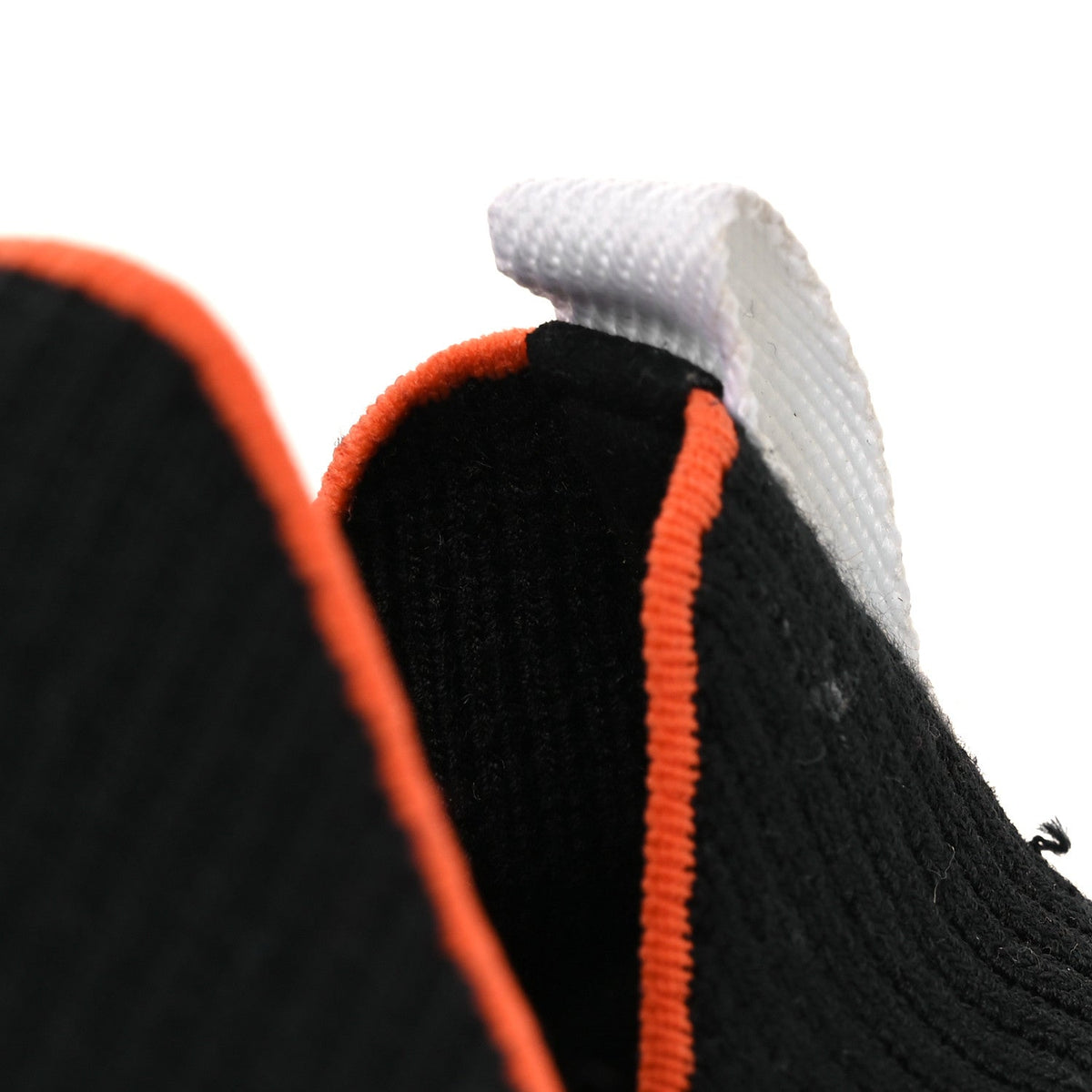 Knit Suede Goatskin Womens Crew Sneakers 39.5 Black White