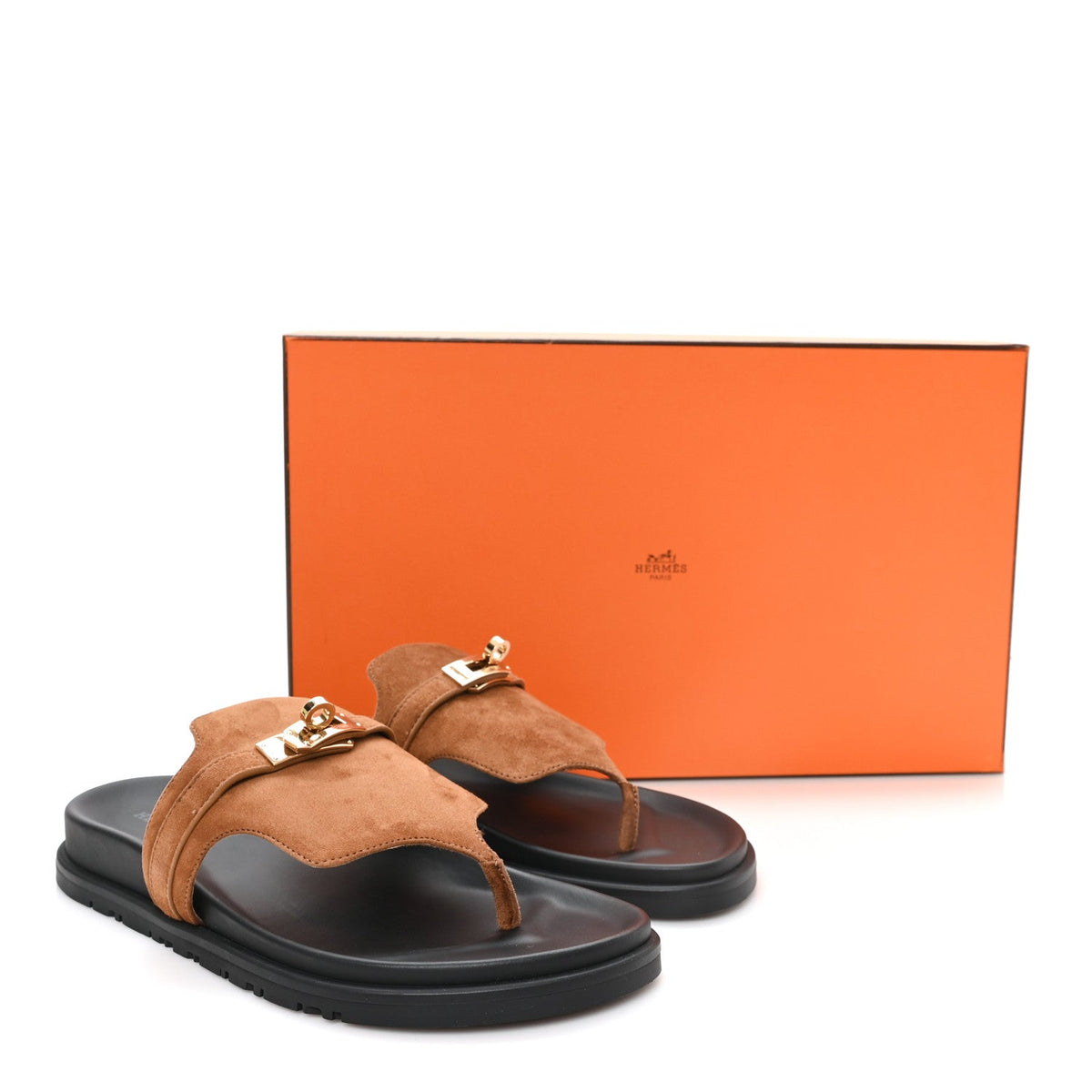 Suede Goatskin Womens Empire Sandals 38.5 Gold