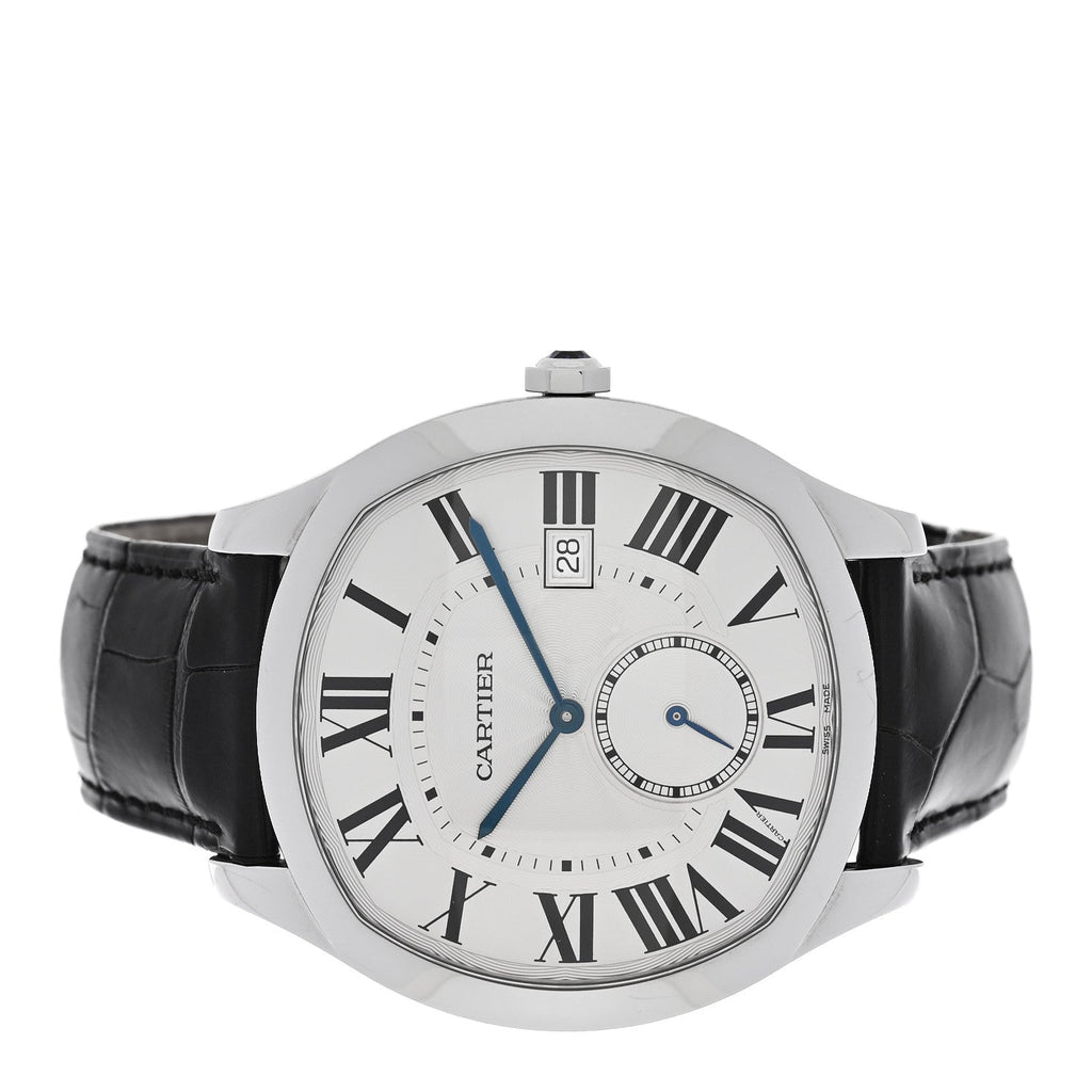 Stainless Steel Alligator 41mm Drive De Cartier Automatic Watch