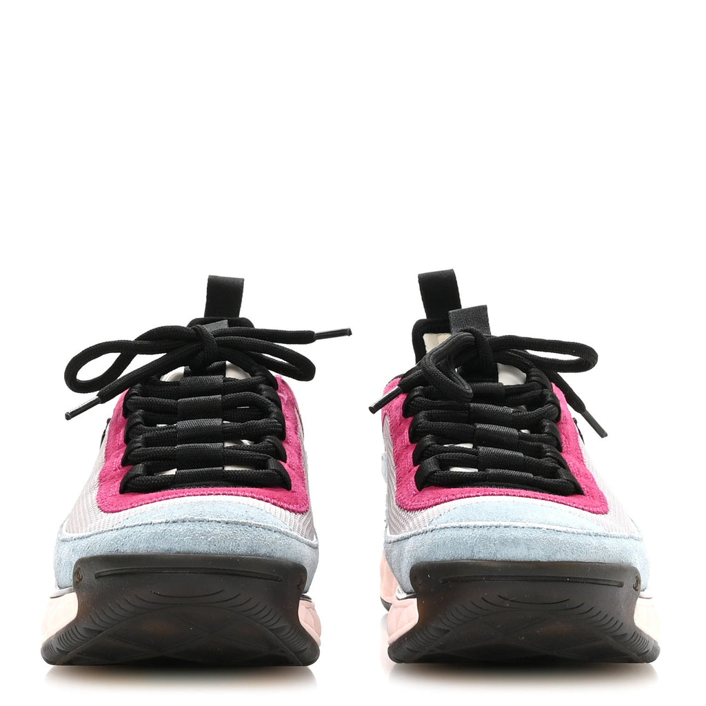 Fabric Suede CC Sneakers 36 Light Grey Light Blue Fuchsia
