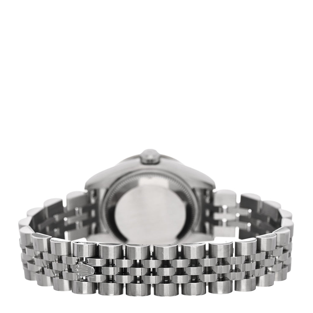 Stainless Steel 18K White Gold Diamond Mother of Pearl 26mm Oyster Perpetual Datejust Watch 179384