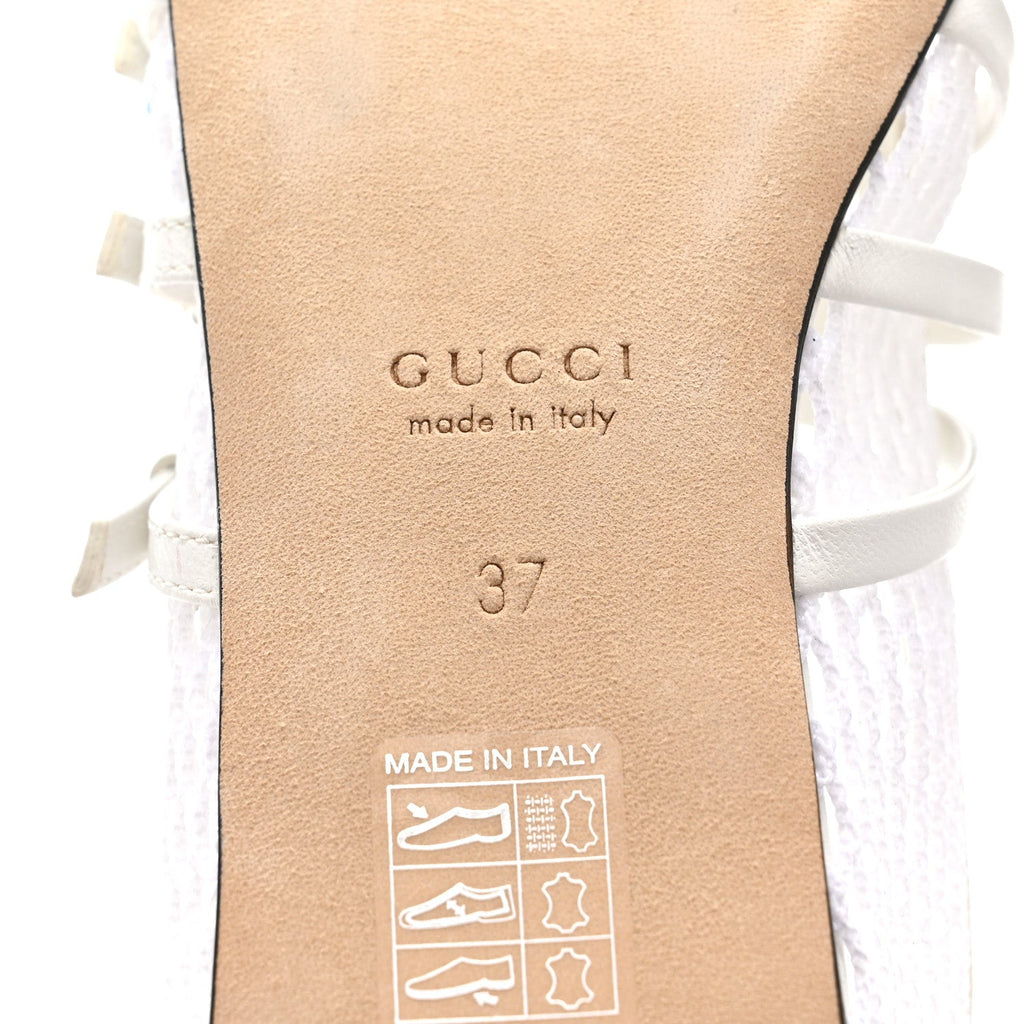 Video Net Nappa Horsebit Ballerina Flats 37 Great White