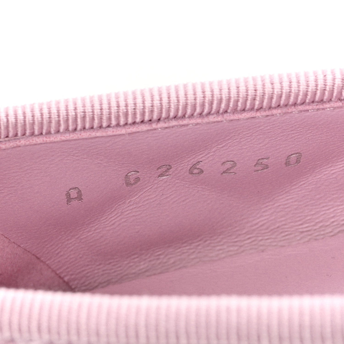 Suede Quilted Cap Toe CC Ballerina Flats 36 Light Pink
