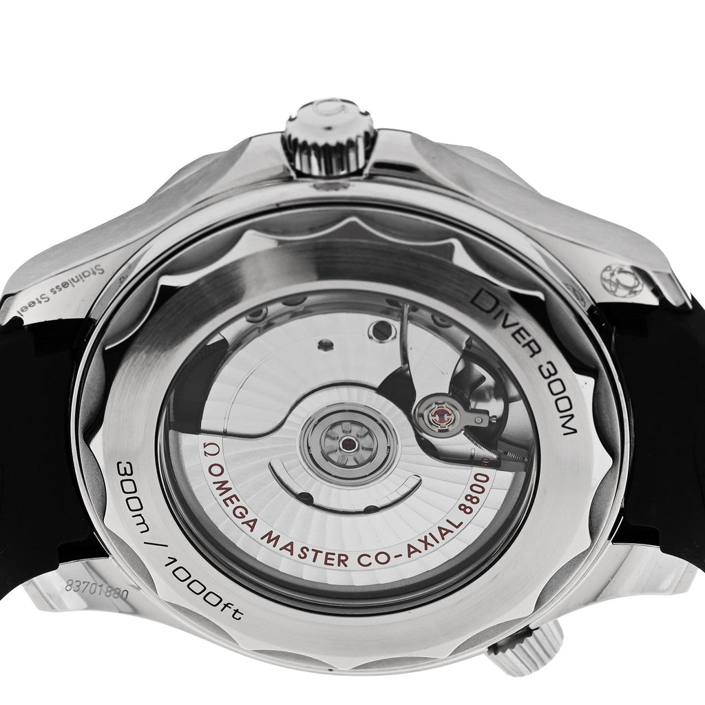Stainless Steel Rubber 42mm Seamaster Diver 300M Co-Axial Master Chronometer Automatic Watch White 210.32.42.20.04.001