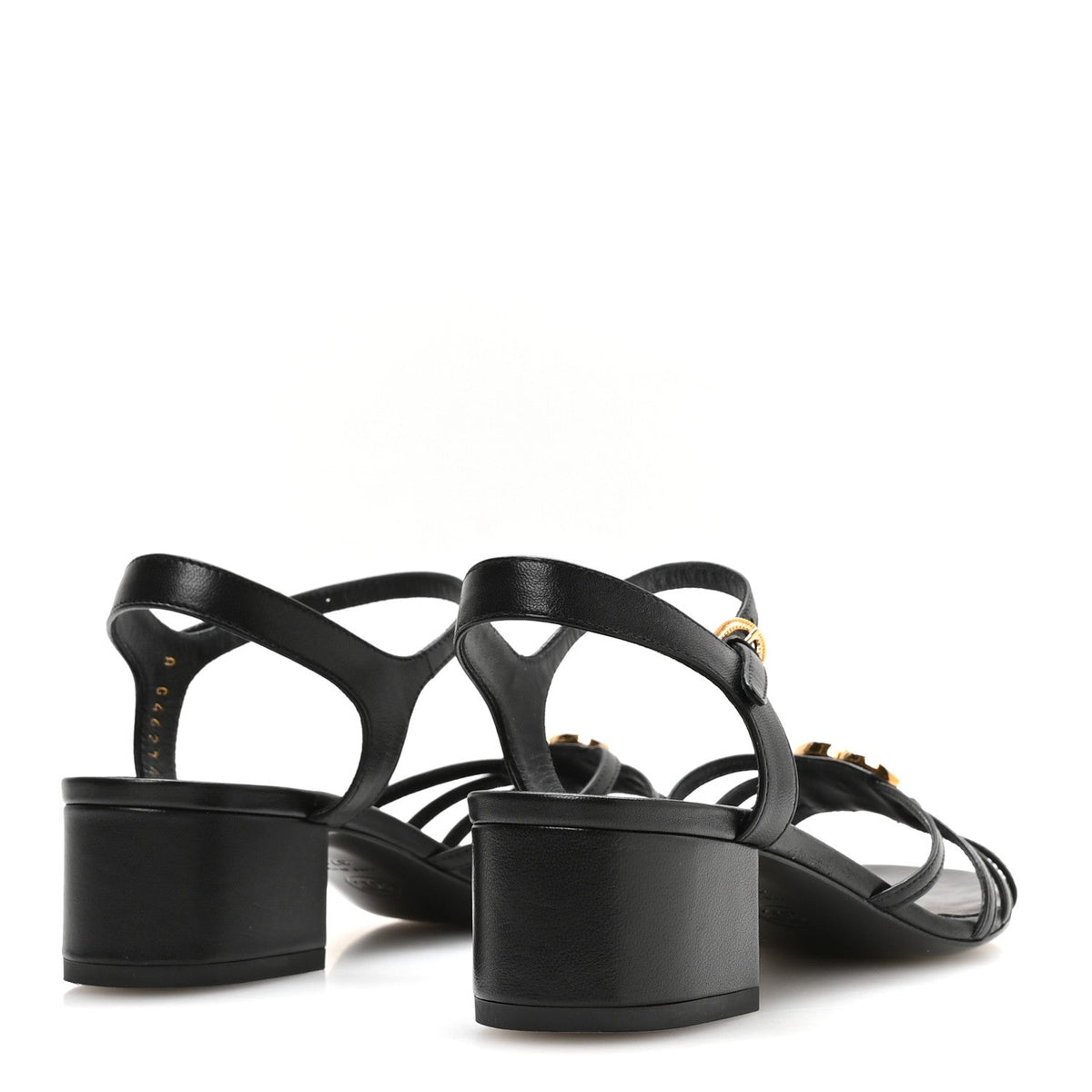 Lambskin Crystal CC Sandals 37.5 White