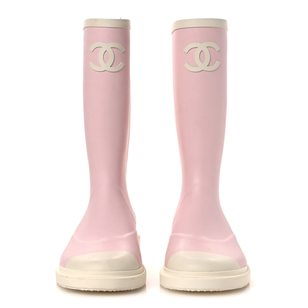 Caoutchouk CC High Boots 40 Light Pink White