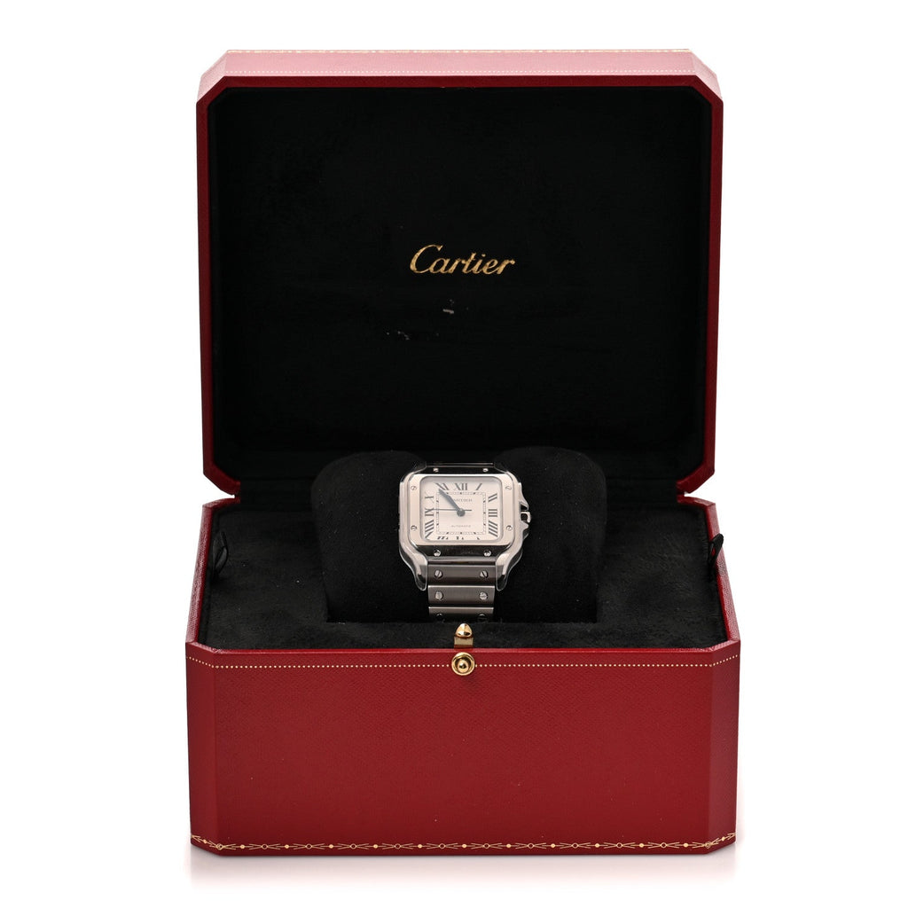Stainless Steel 35mm Santos de Cartier Automatic Watch