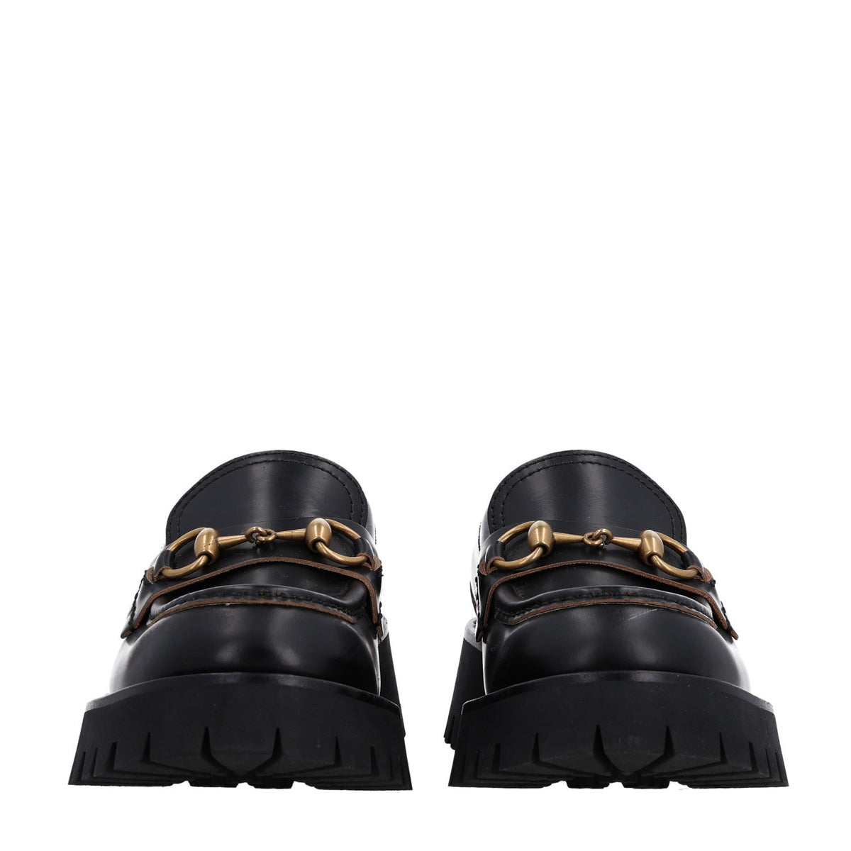 Cordovan Lux Womens Harald Horsebit 25mm Platform Loafers 36.5 Black