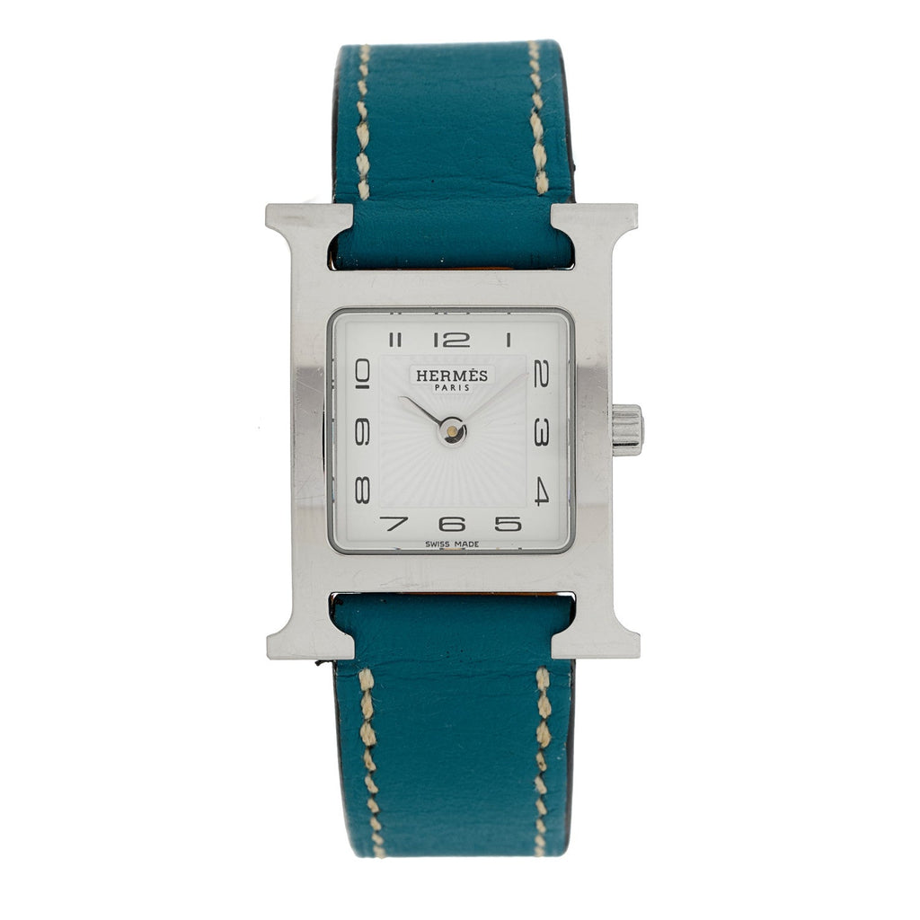 Stainless Steel Courchevel 21mm Heure H Hour Quartz Watch Blue Jean
