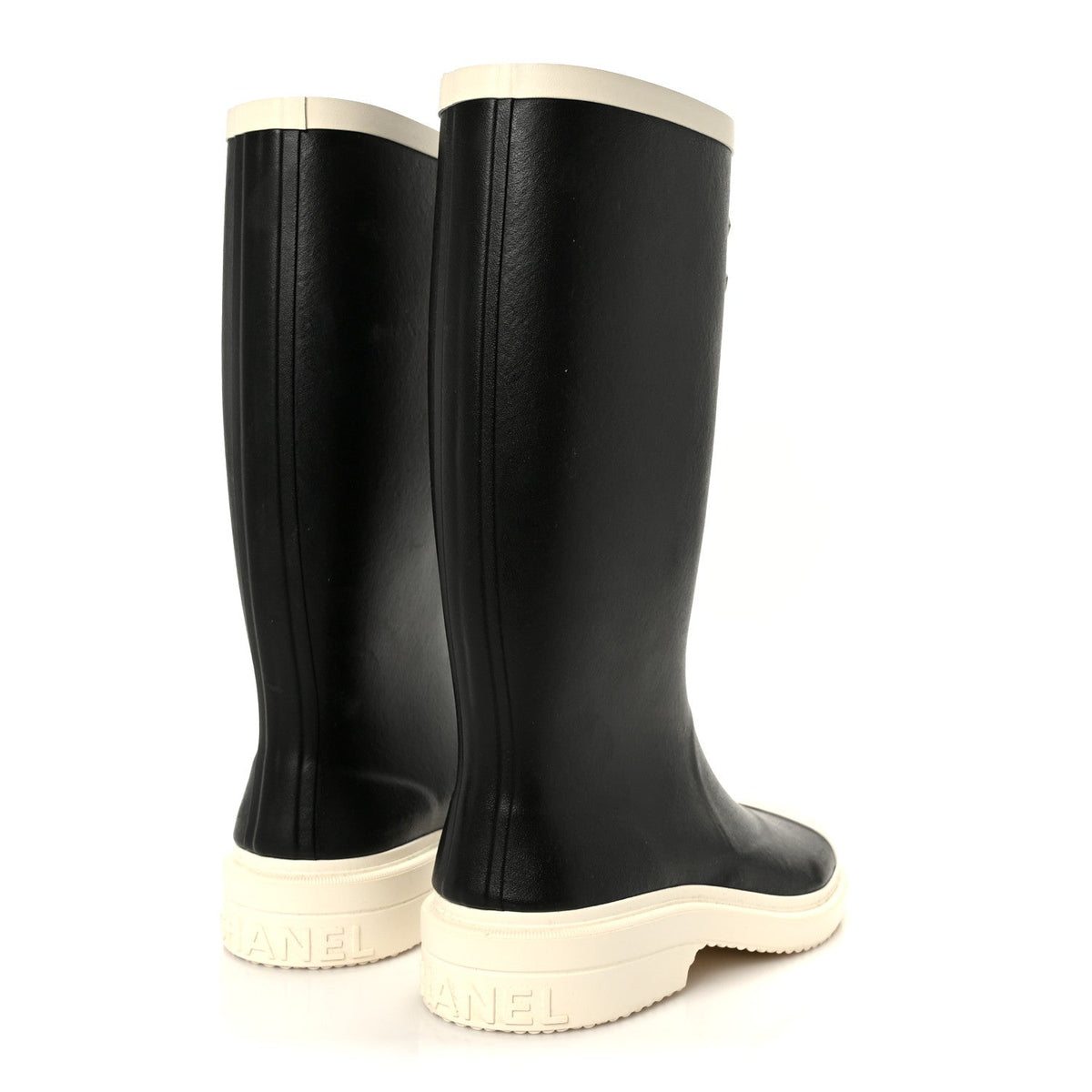 Caoutchouk CC High Boots 37 Black White