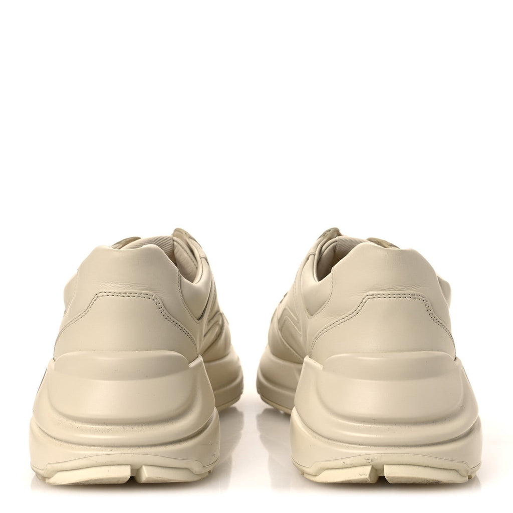 Calfskin Logo Womens Rhyton Sneakers 41 Ivory