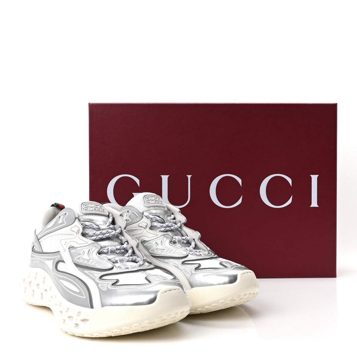 Metallic Demetra Mesh Cub3d Mens Sneakers 10 Grey White