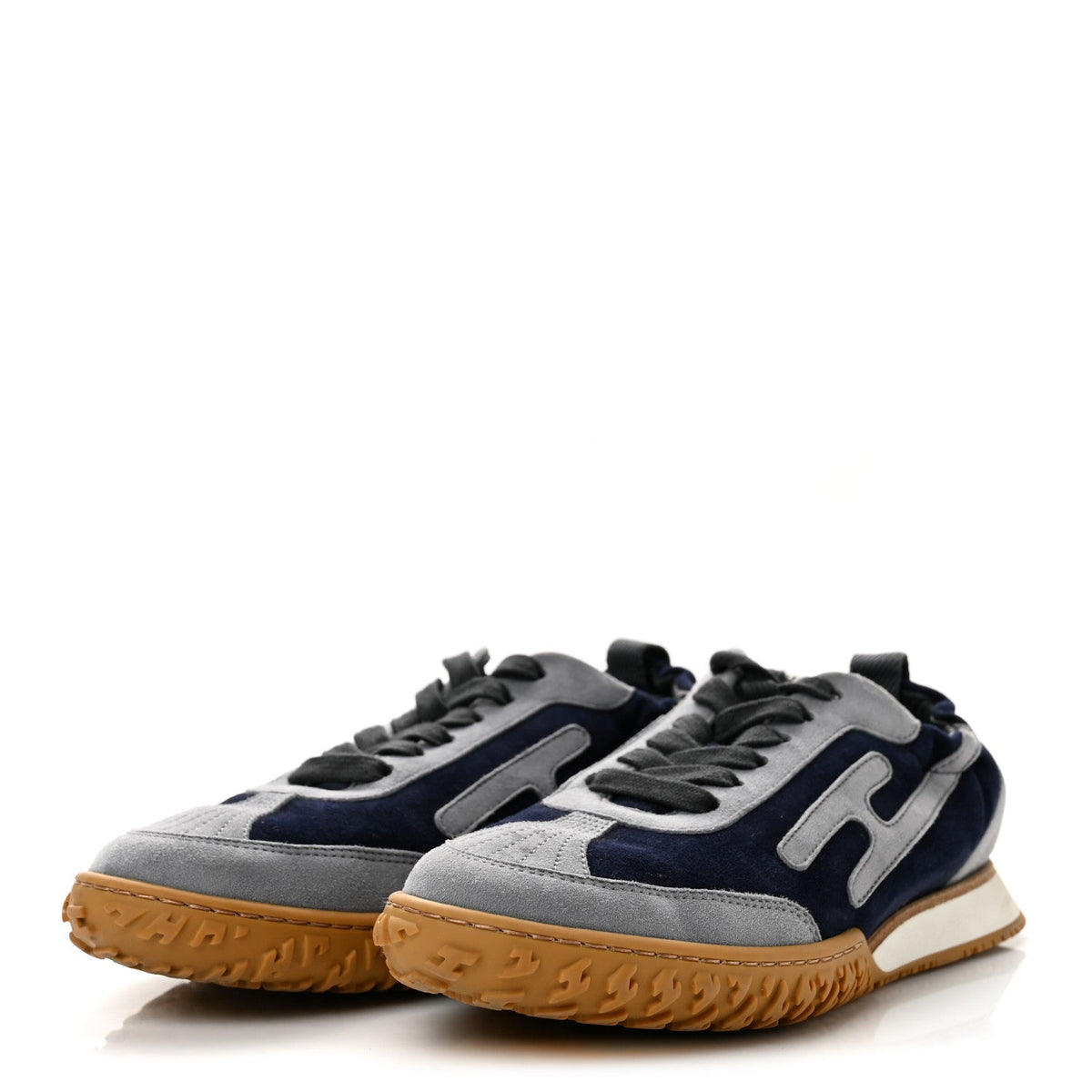 Suede Goatskin Jet Sneakers 35 Marine Gris Orage