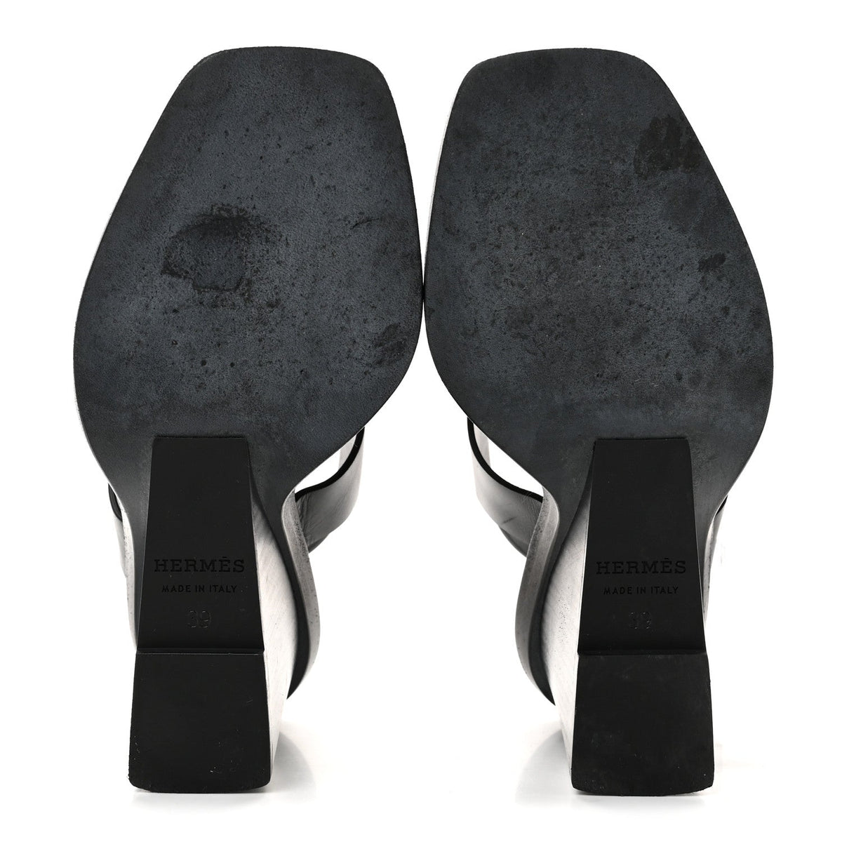 Calfskin Kalya 100 Sandals 39 Black
