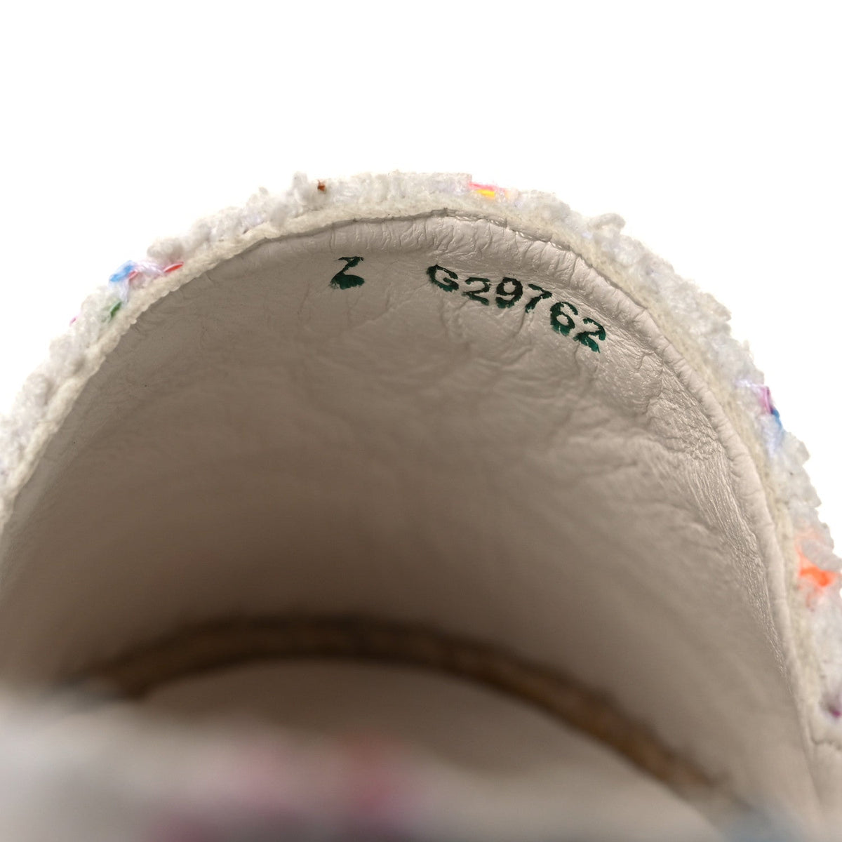 Glittered Tweed Lambskin CC Espadrilles 36  White Multicolor