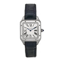 Stainless Steel Alligator 27.5mm Santos Dumont Quartz Watch