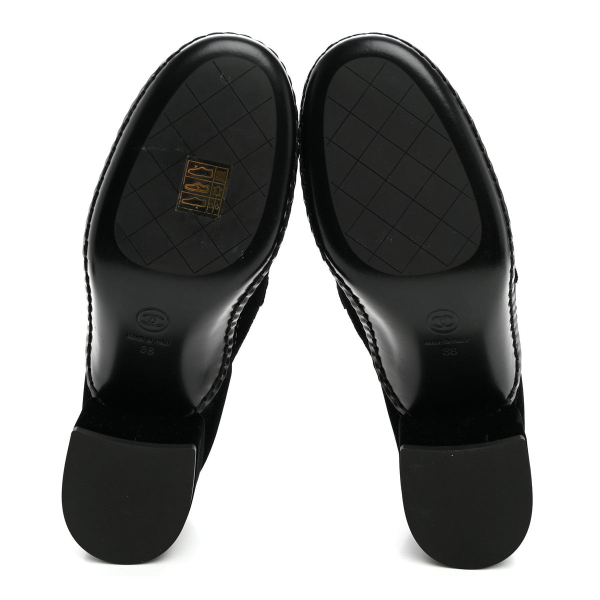 Velvet Metal CC Loafers 38 Black