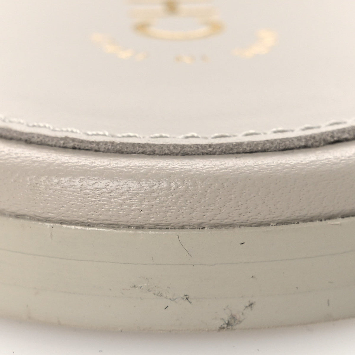 Lambskin Quilted Turnlock Flat Mules 39.5 Light Gray