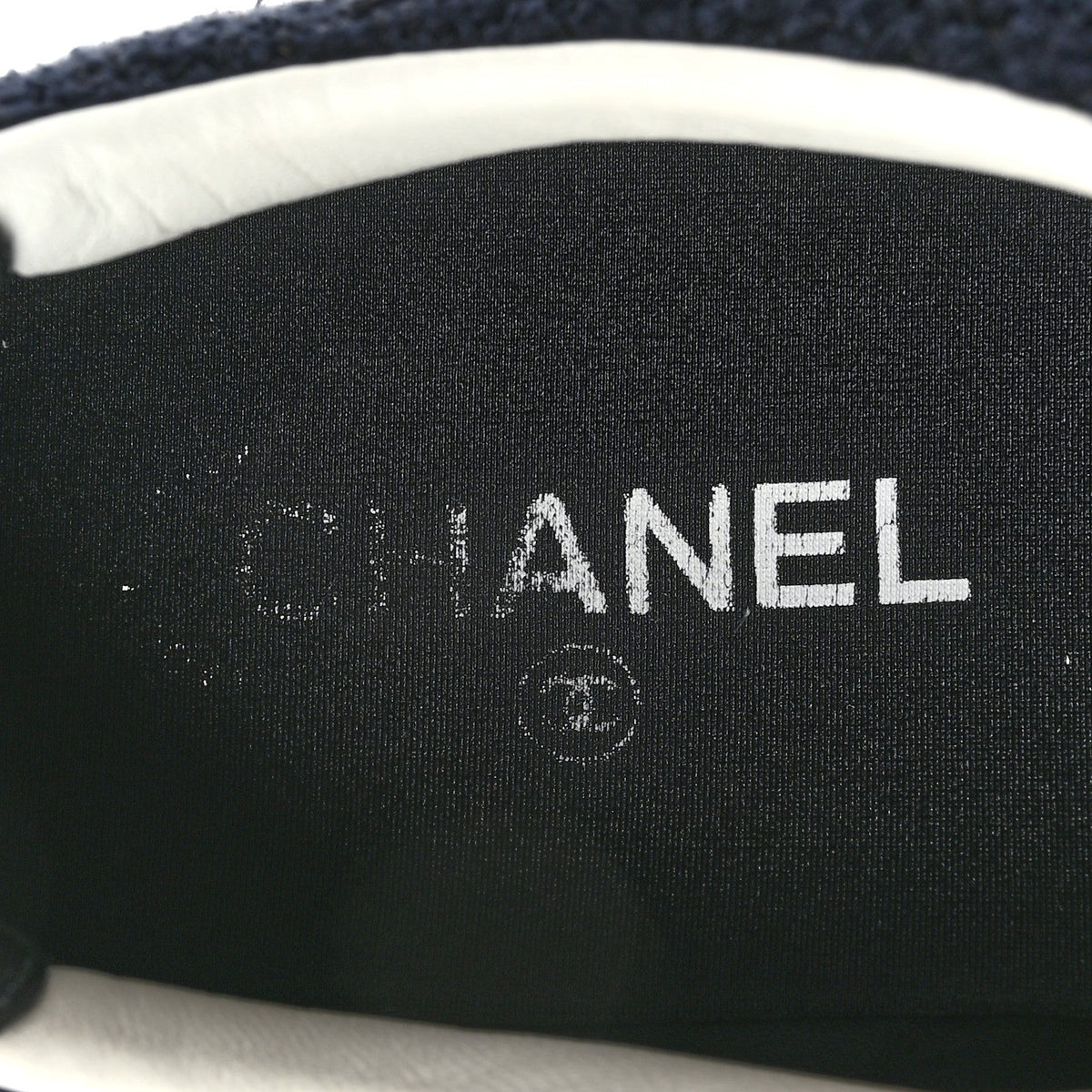 Tweed Suede Womens Sneakers 40.5 Navy