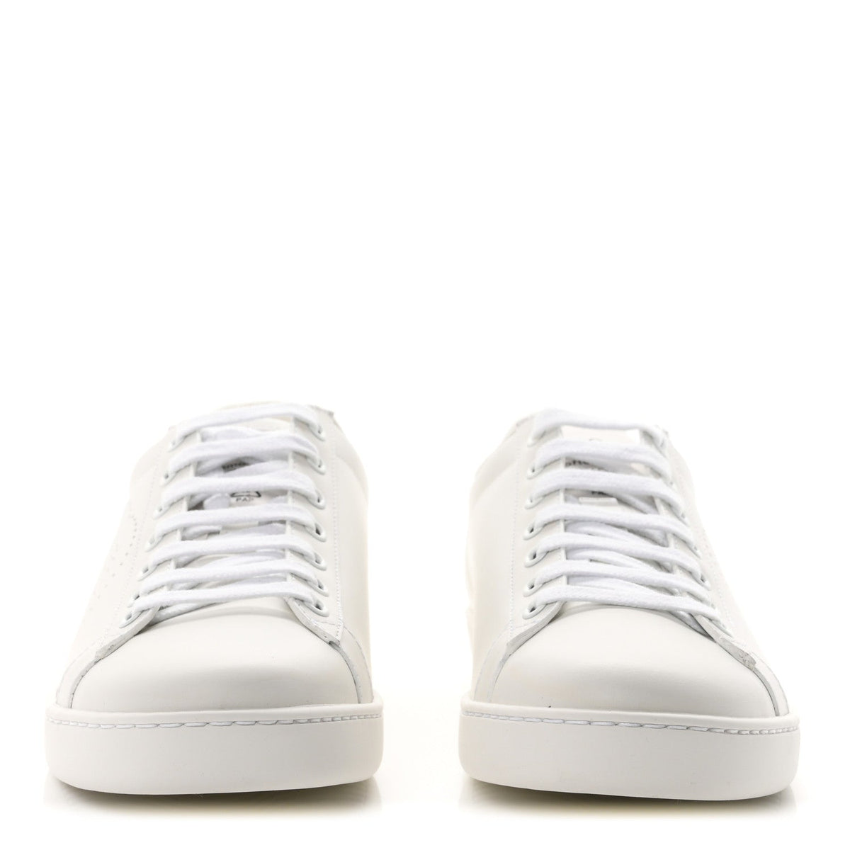 Calfskin Miro Soft Interlocking G Perforated Womens Ace Sneakers 38.5 White Grey Sky