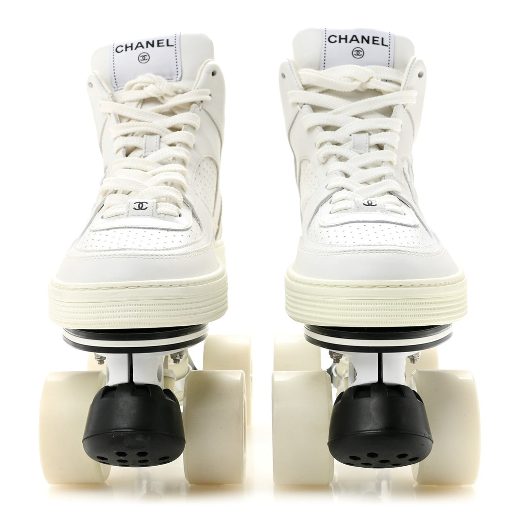 Calfskin Womens Roller Skates 39 White