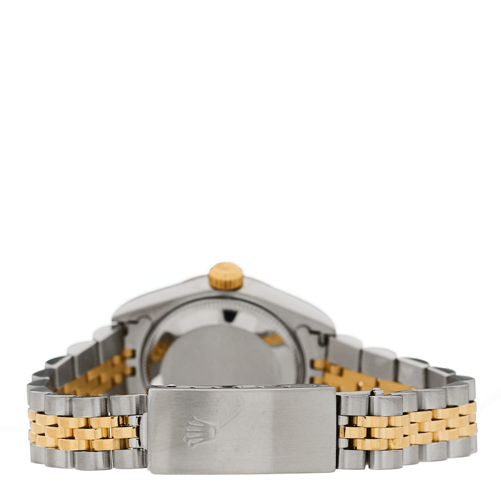 Stainless Steel 18K Yellow Gold Diamond 26mm Oyster Perpetual Datejust Watch Silver 69173